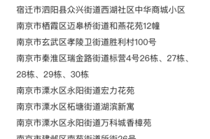2023年江苏南京疫情最新消息，今日新增病例及防控措施详解