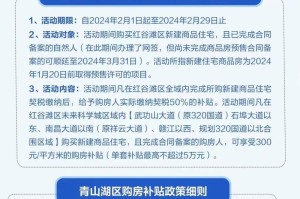 2024年南昌最新免租房政策，疫情后如何申请住房补贴？