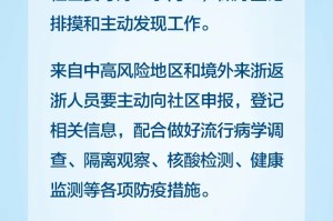 浙江省疫情防控最新要求，全面优化措施，保障健康安全