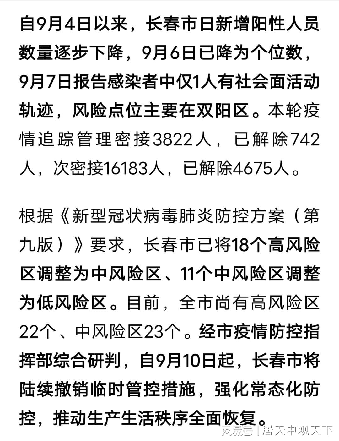 长春疫情最新动态，防控措施是否已全面解除？